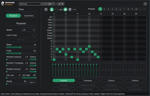 Venomode Phrasebox VST Plug-in