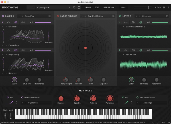 Modwave native VST Wavetable Synthesizer